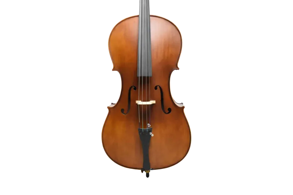 Main 1/2 cello startersset mat donker met strijkstok