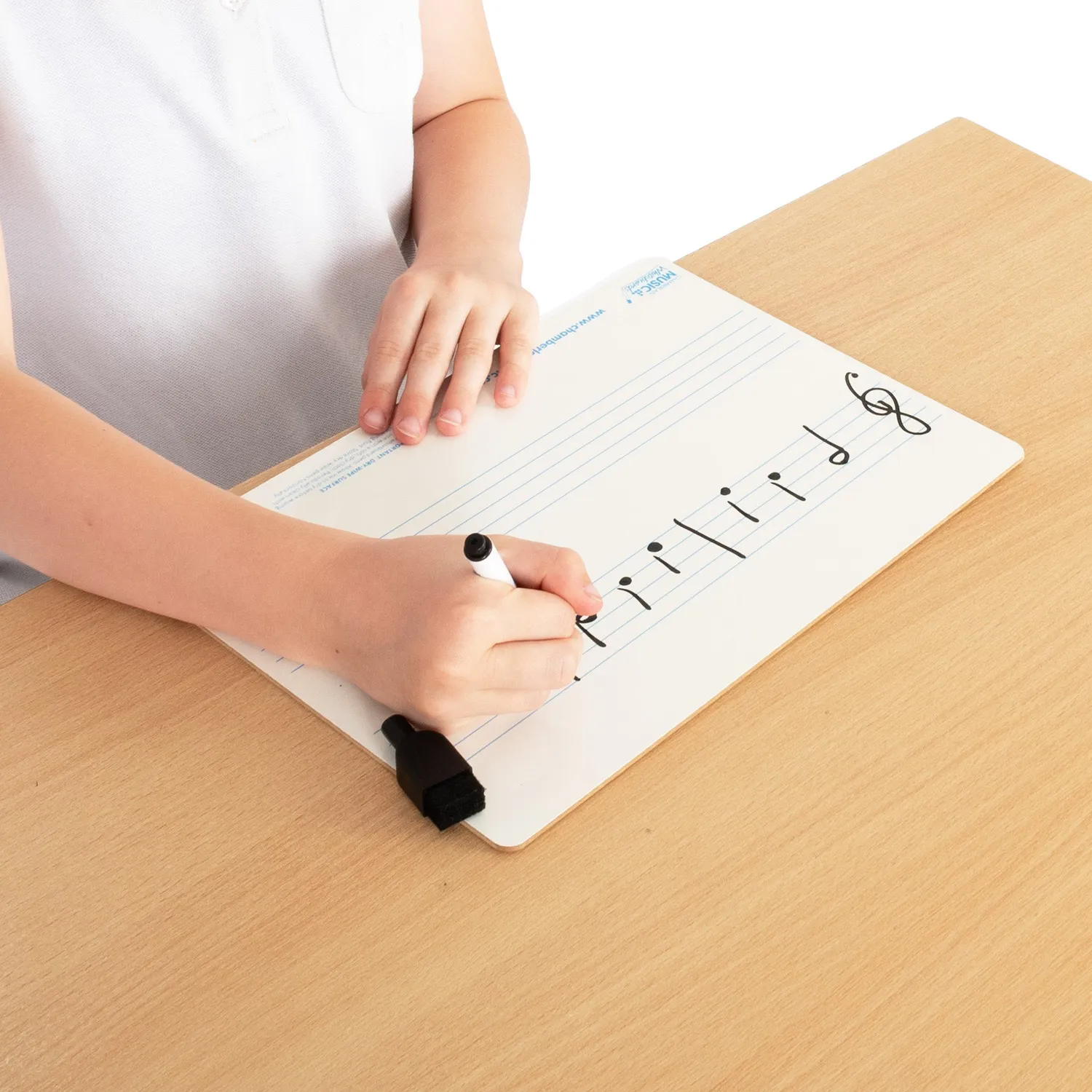 Chamberlain Music A4 Mini whiteboard 2 notenbalken