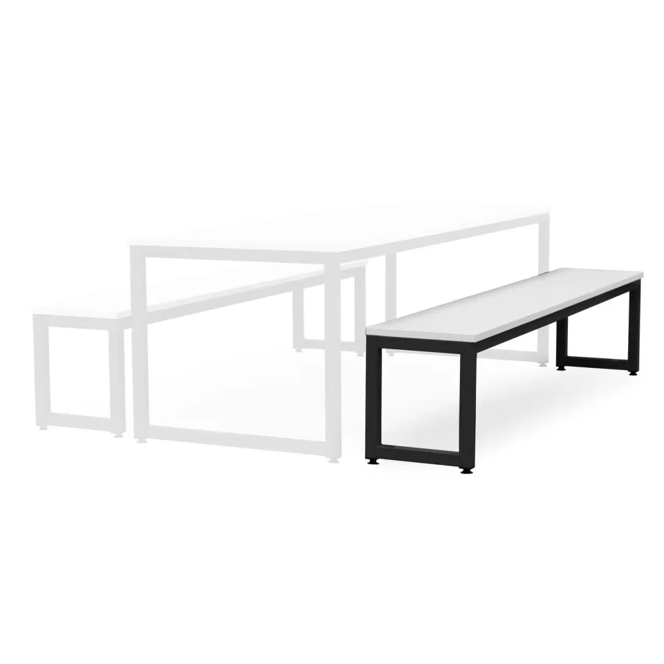 Monarch dining bench eetbank wit blad 200 cm