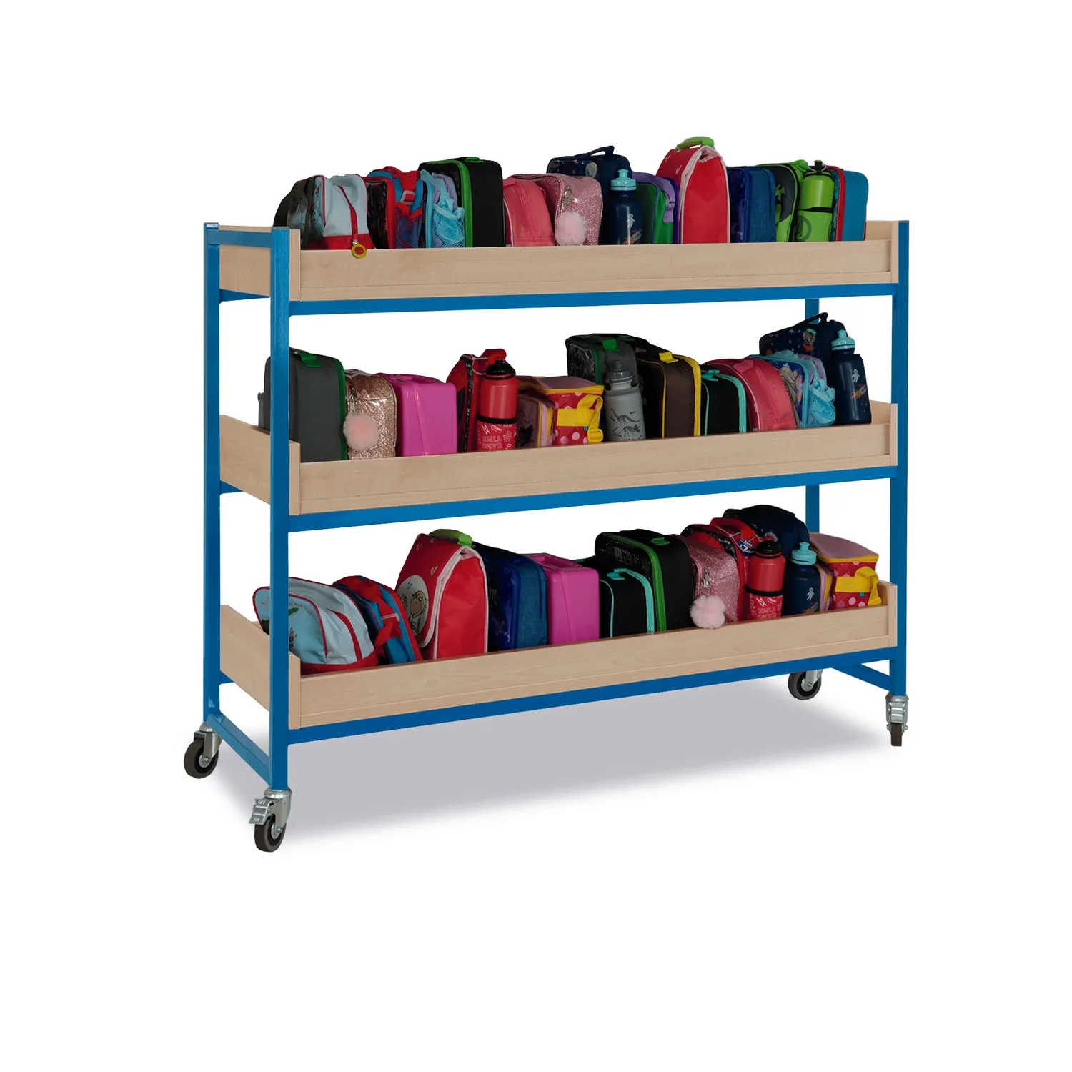 Monarch opbergwagen groot 3 planken grijs 60 kg