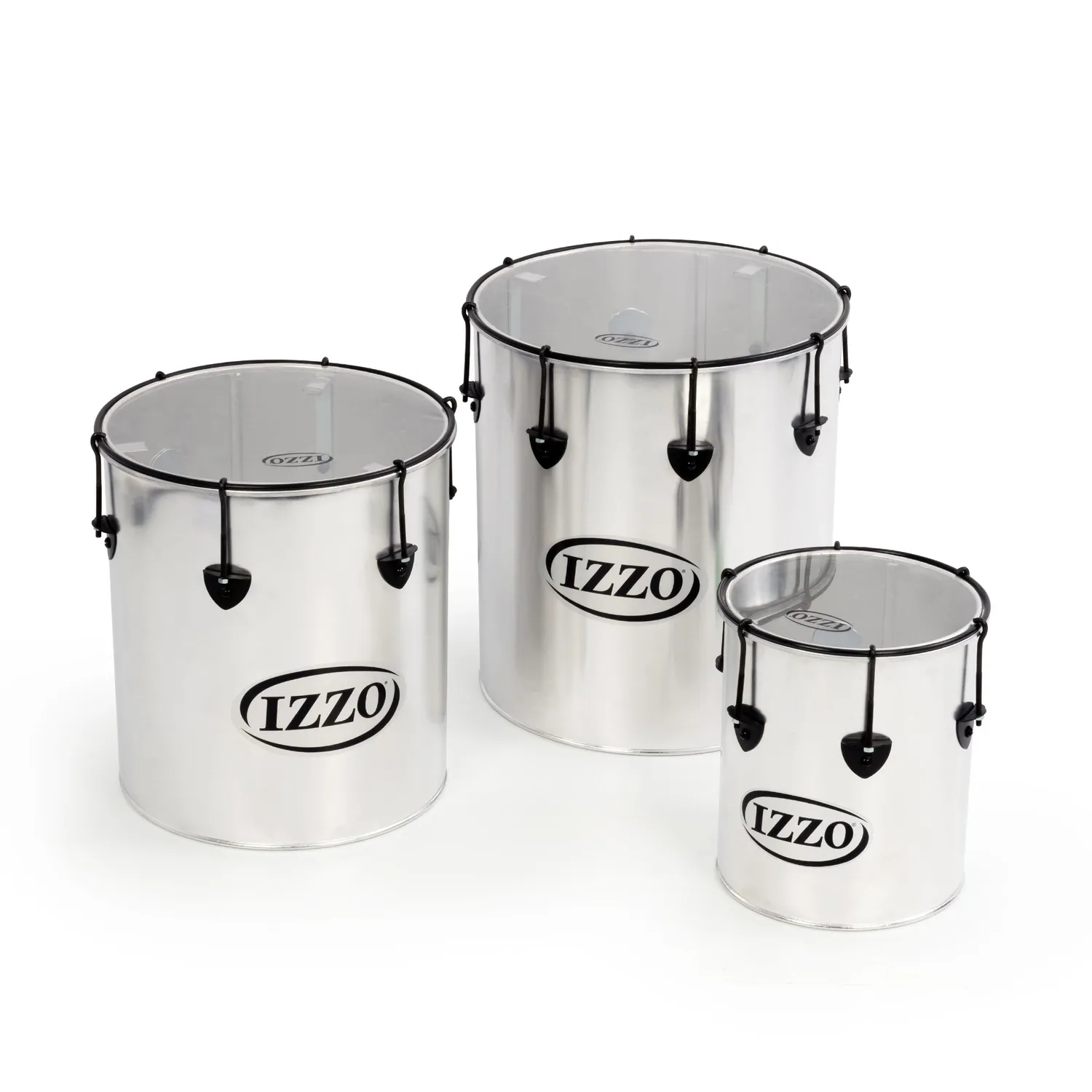 Percussion Plus Street samba drums set van 3 aluminium