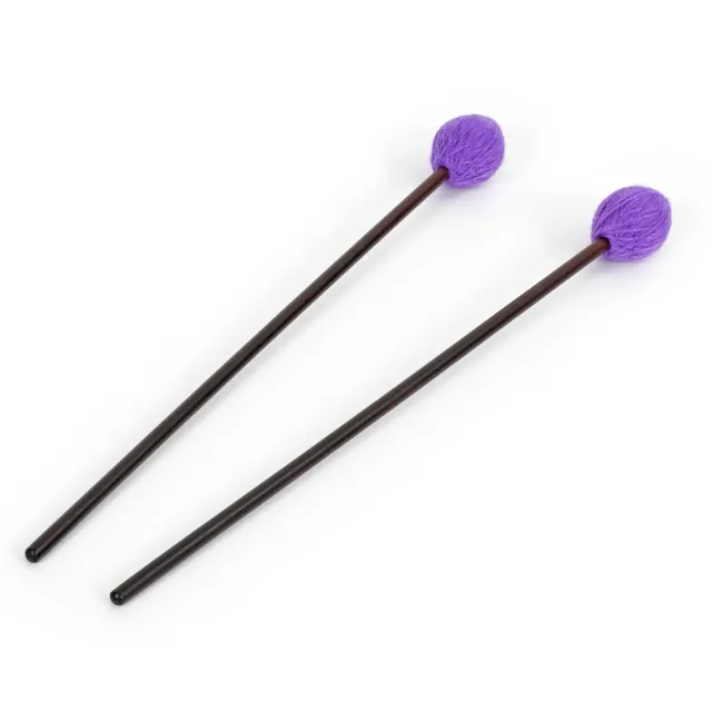 Percussion Workshop vibrafoonstokken wol 4cm zacht paars paar