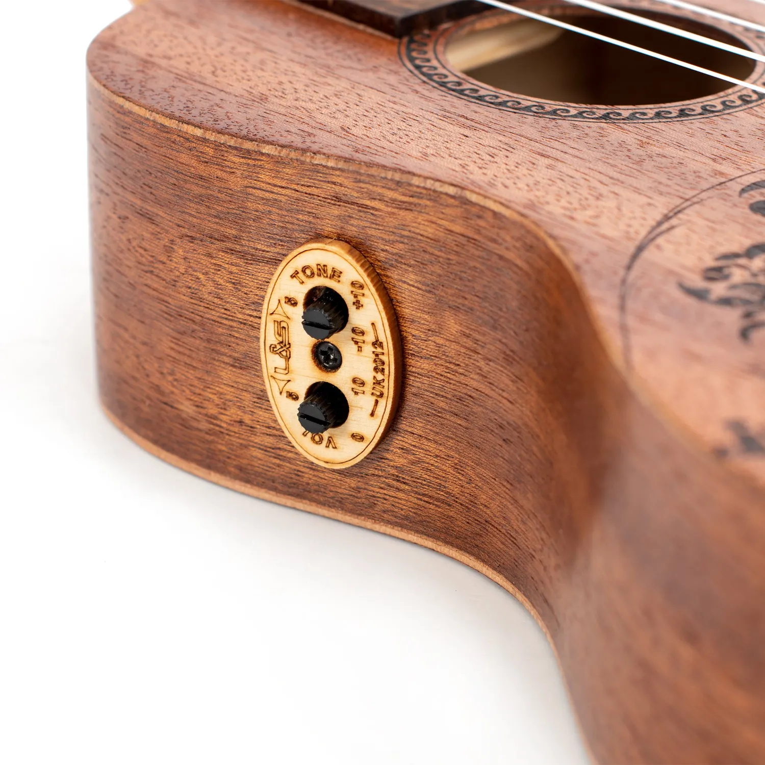 Octopus Rosette concert ukelele elektro wave motief