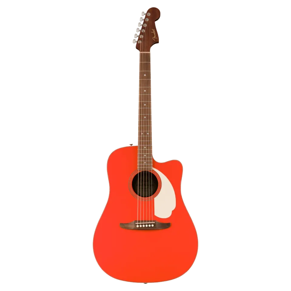 Fender California Standard Redondo CE western gitaar Fiesta Red