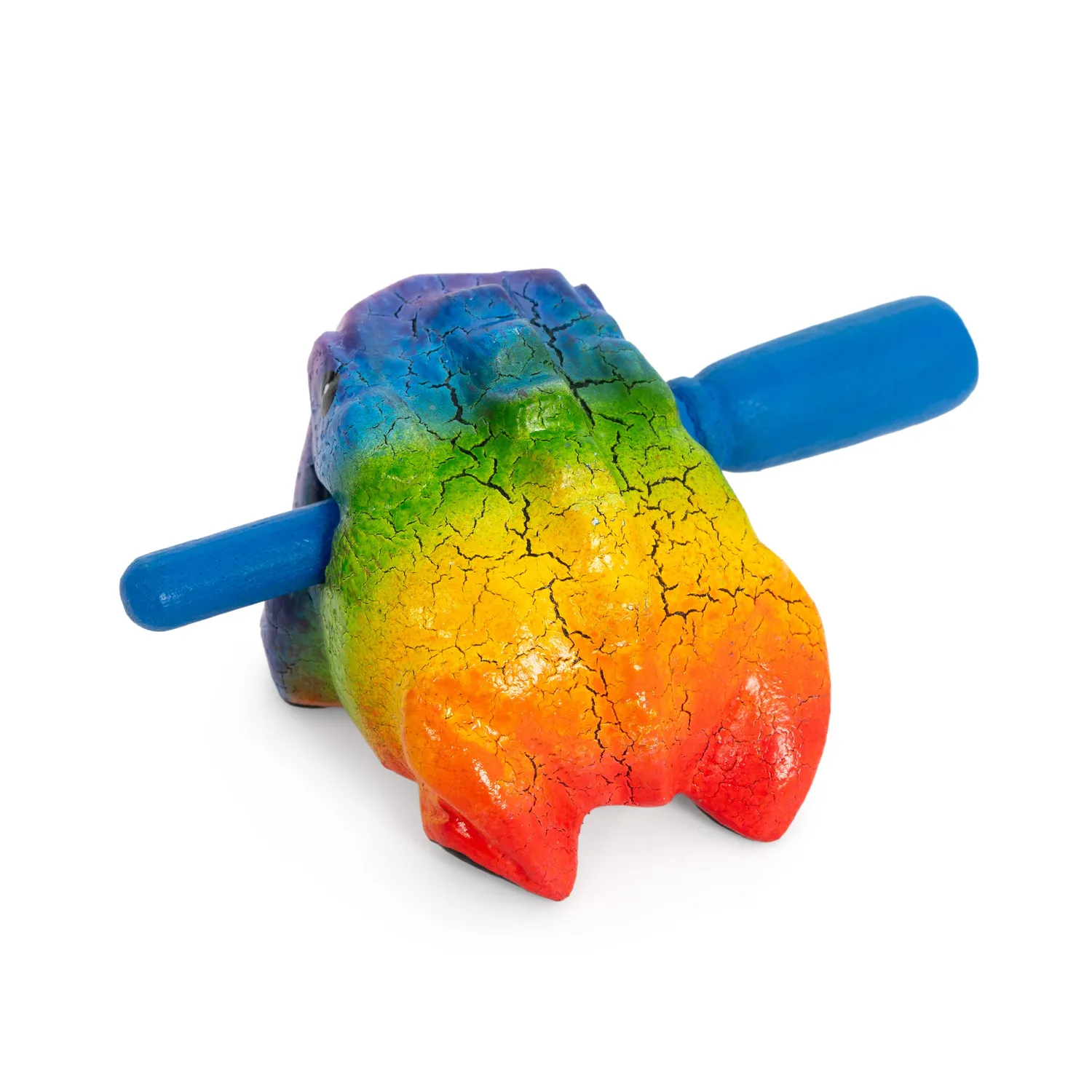 Percussion Plus Honestly Made kikker guiro mini regenboog