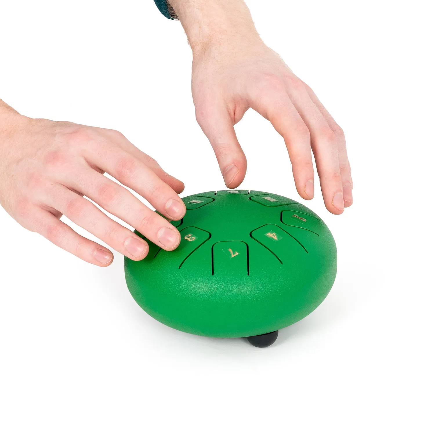 Percussion Plus tonguedrum 6 inch groen staal met tassen