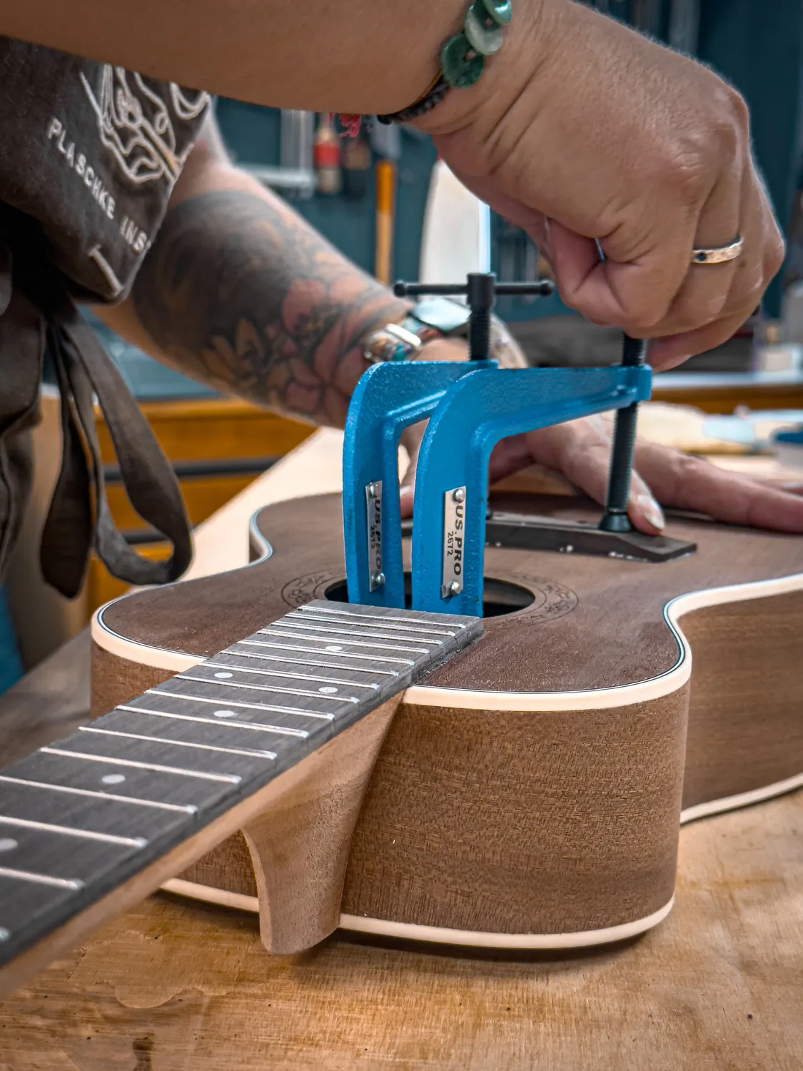 Plaschke ukulele-bouwworkshop Lagundo zelfbouw 9 okt
