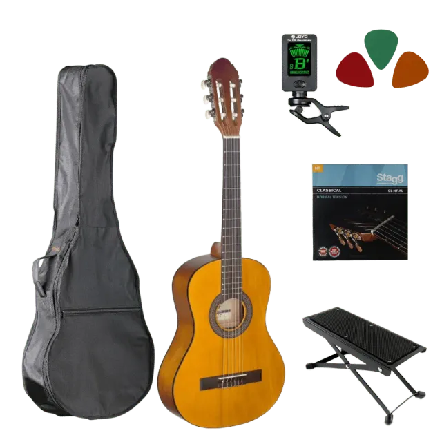 MAI Starter 1/2 klassieke gitaar starterset hout