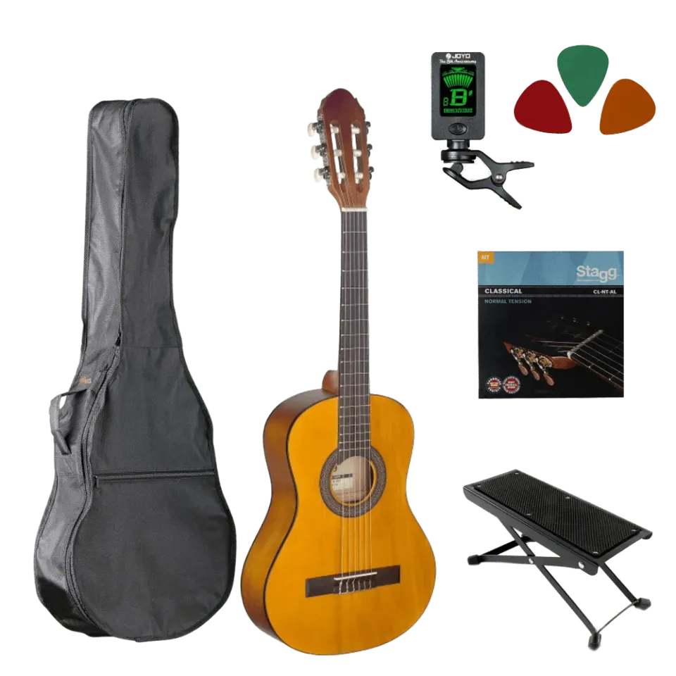 MAI Starter 1/2 klassieke gitaar starterset hout