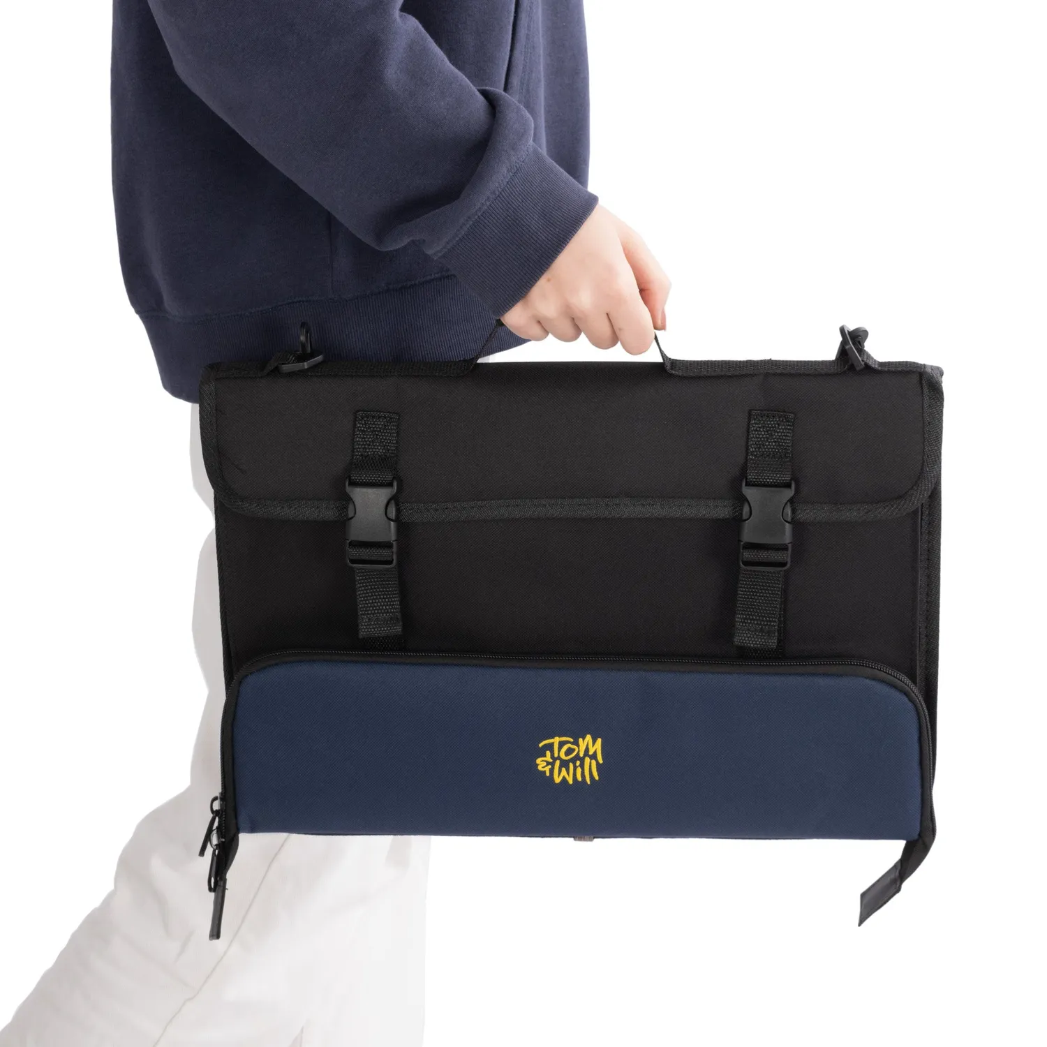 Tom & Will 99MC bladmuziektas zwart-navy 600D