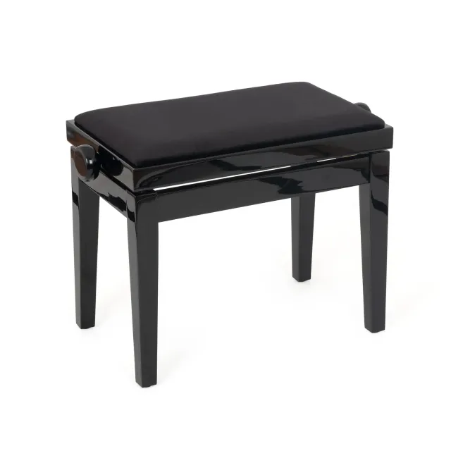 Musisca verstelbare pianokruk mahonie fluweel 46-56 cm