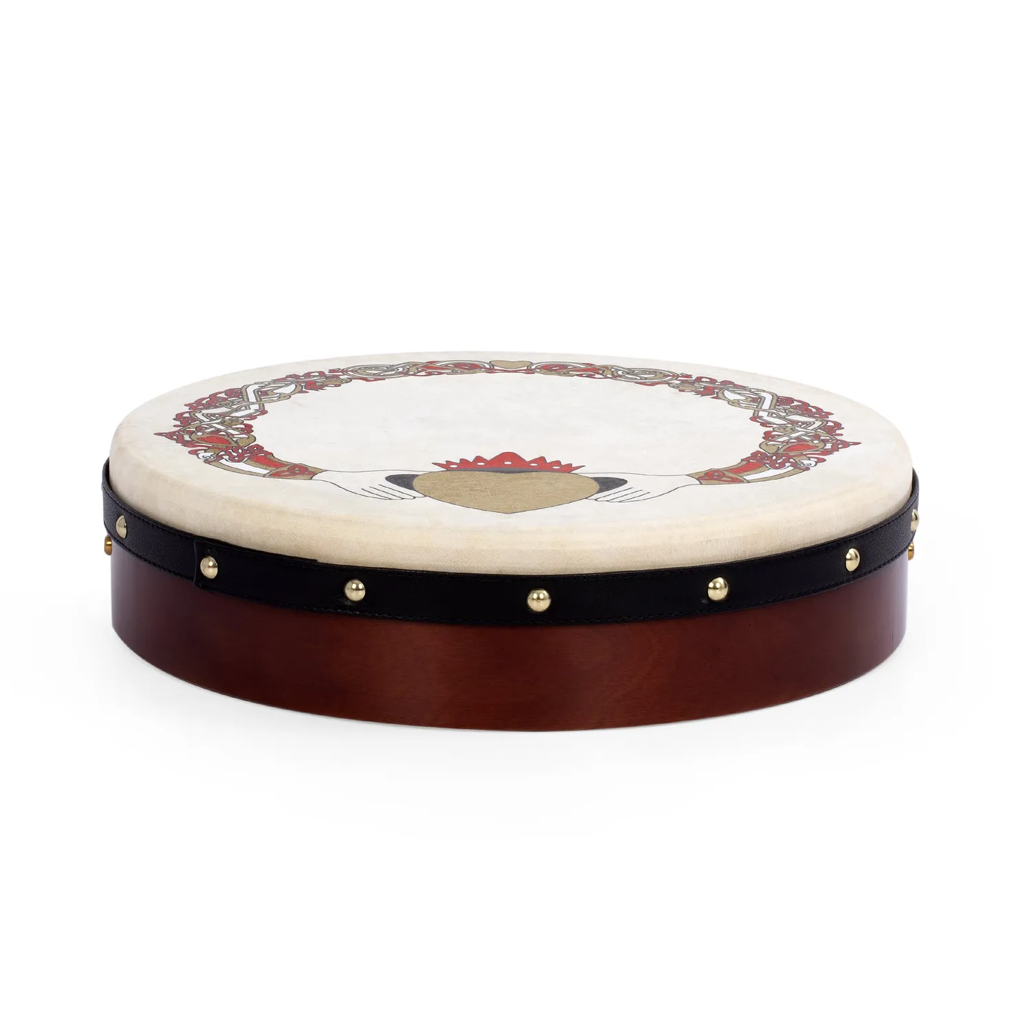 Percussion Plus Claddagh bodhran 15 inch met tas