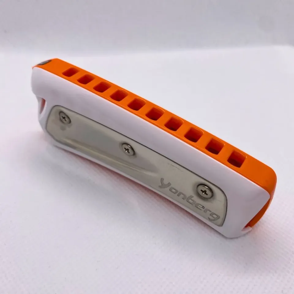 Yonberg Rainbow mondharmonica rvs oranje