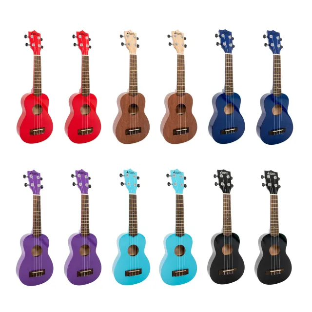 My School Ukulele sopraan ukelele set 12 gemengd voor klas