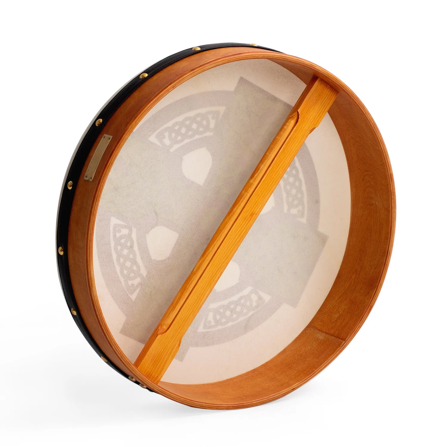 Percussion Plus Cloghan Cross bodhran 18 inch met tas