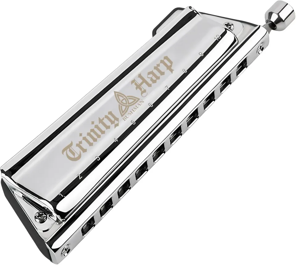 Bushman Trinity Harp mondharmonica 10-gaats schuif