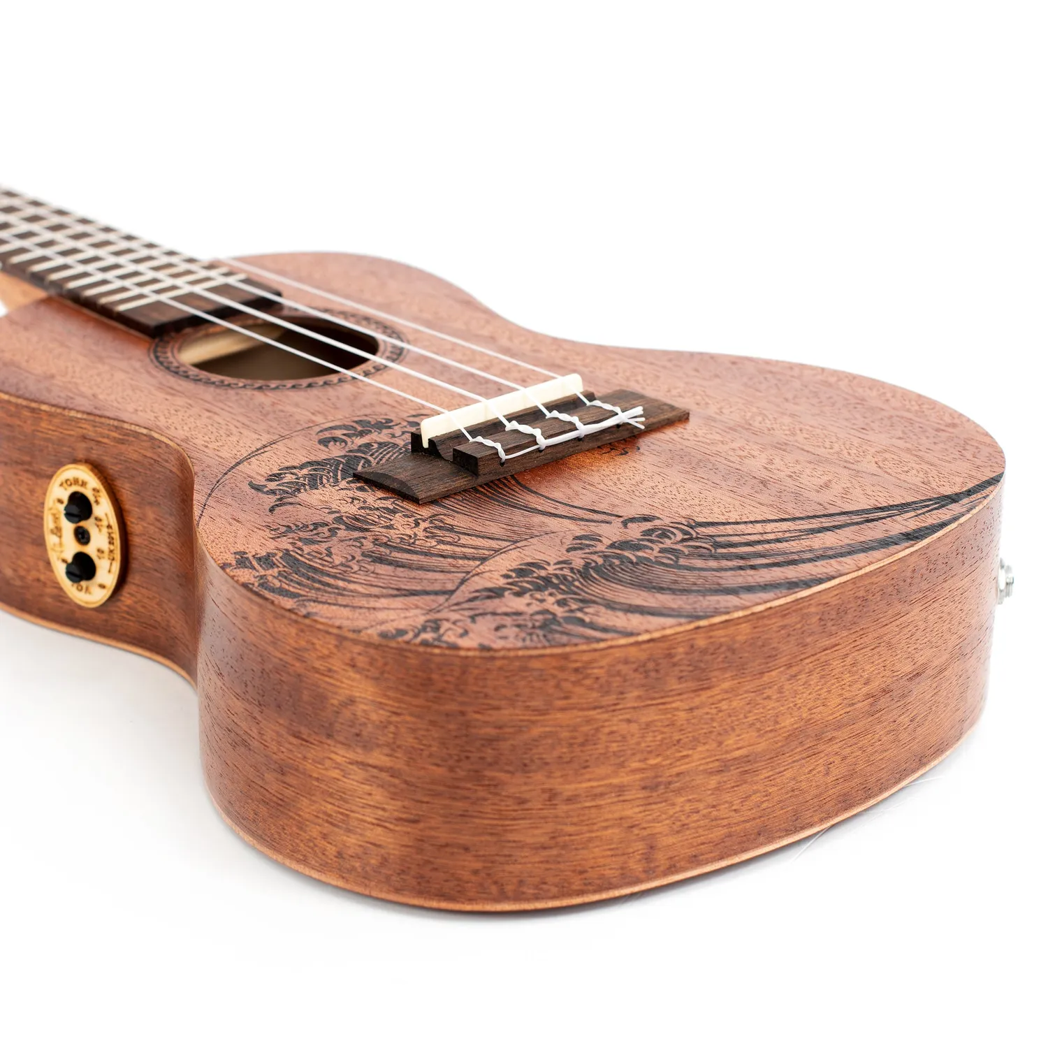 Octopus Rosette concert ukelele elektro wave motief