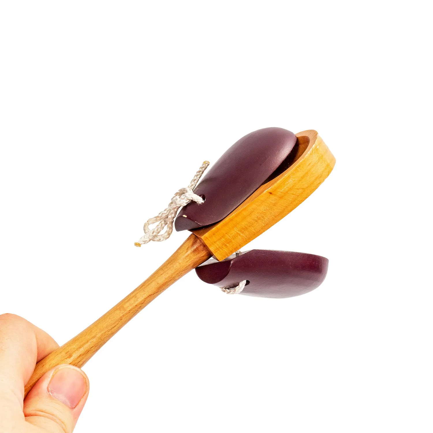 Percussion Plus castagnetten met steel houten uitvoering