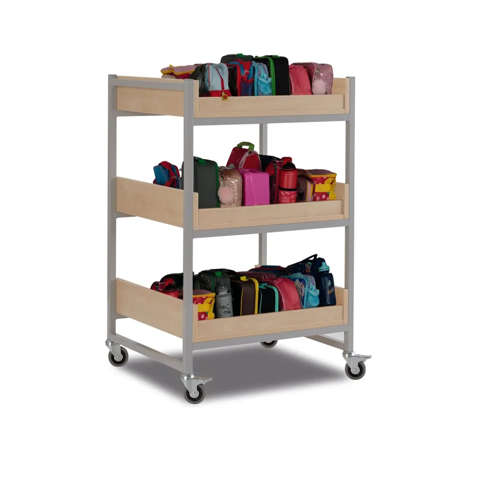 Monarch medium opbergwagen 3 planken grijs 60 kg