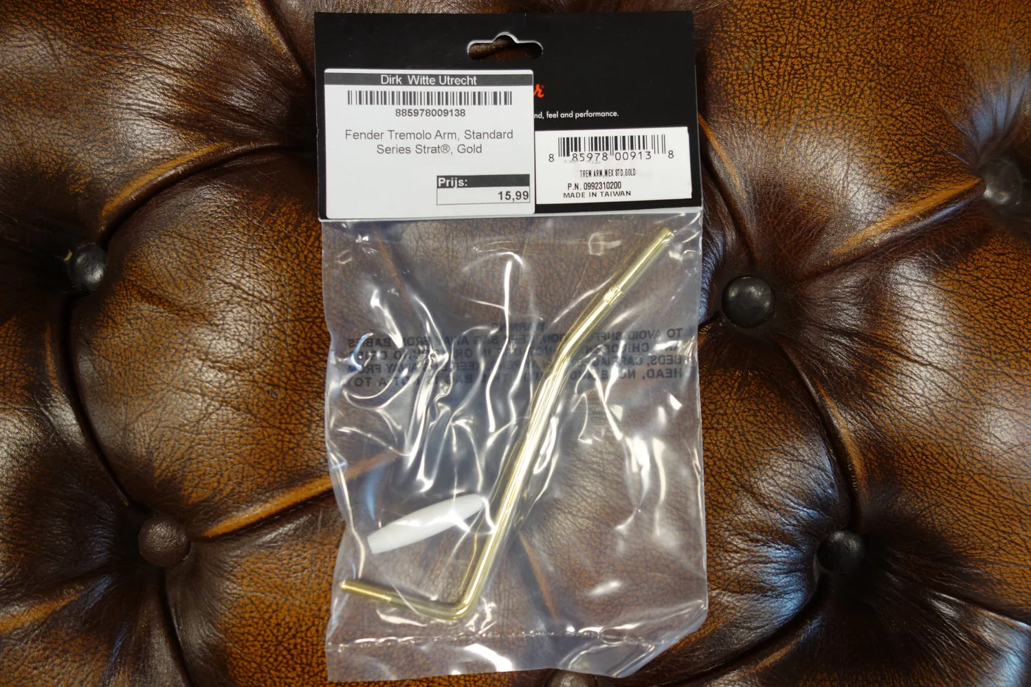 Fender Standard Strat tremolo arm goud met tip
