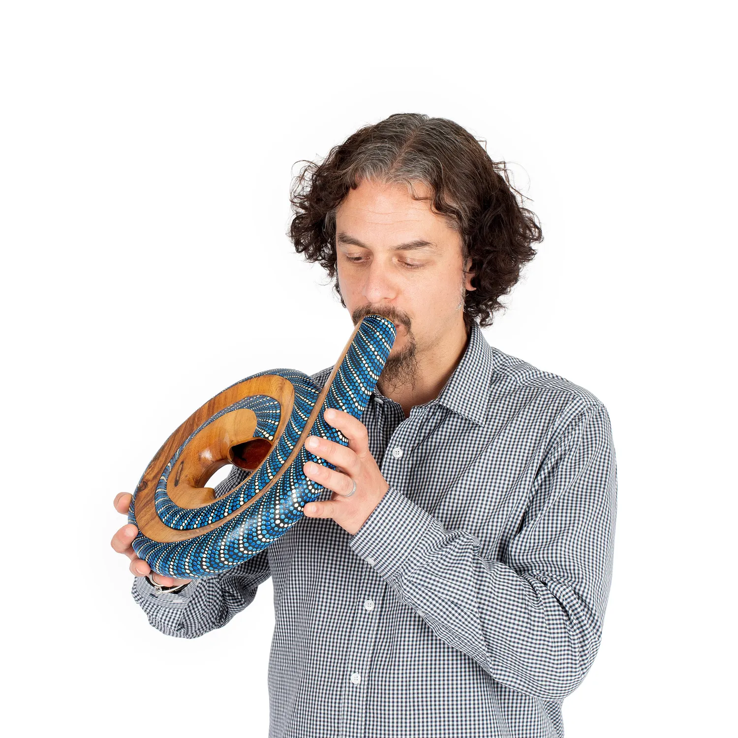 Percussion Plus Honestly Made spiral didgeridoo suar hout