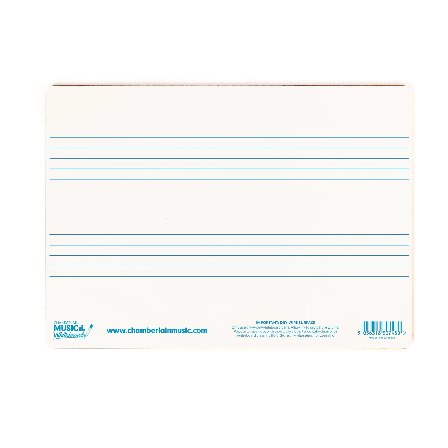Chamberlain Music A4 Mini whiteboard 2 notenbalken