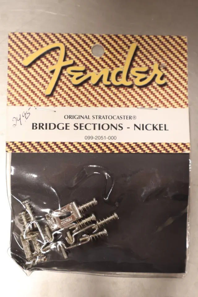 Fender American Vintage Strat brugzadels nikkel 6 stuks