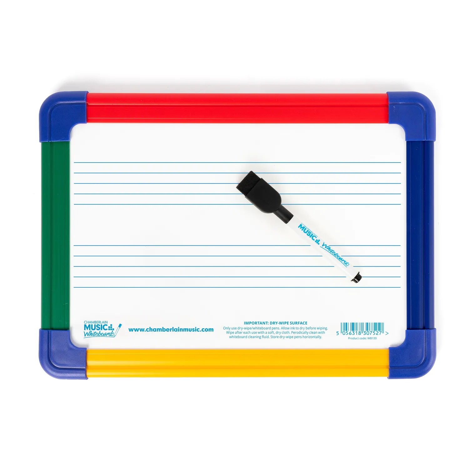 Chamberlain Music WB139 whiteboard A4 2 notenbalken 10 stuks