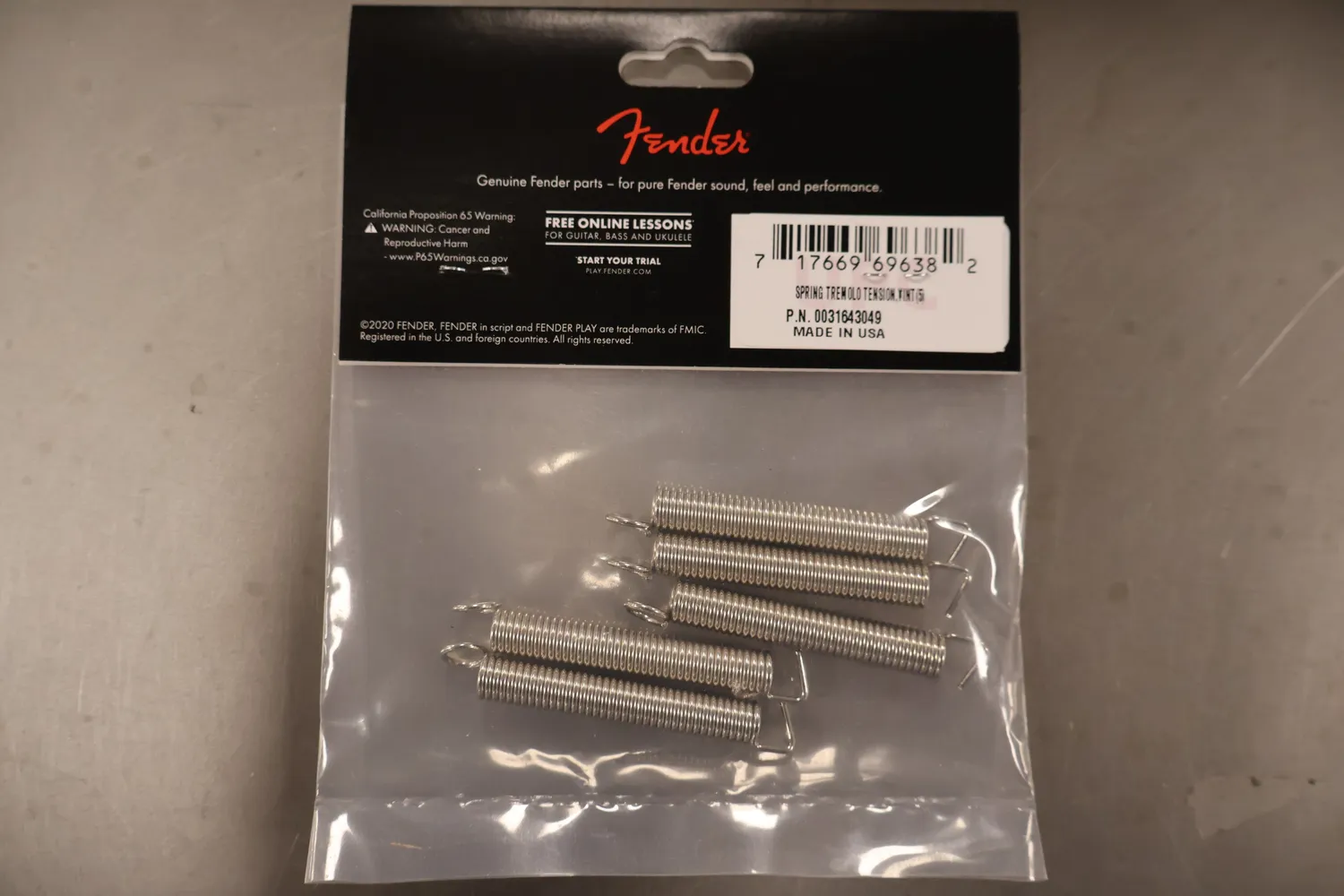 Fender American Vintage tremolo veren 5 stuks staal
