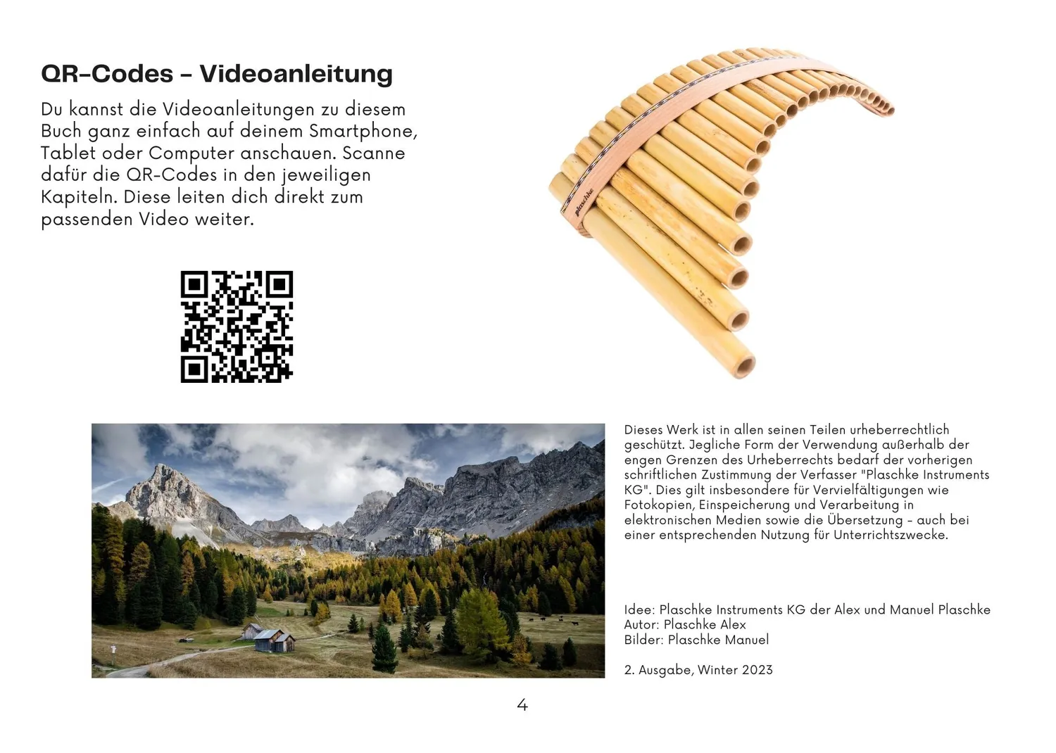 Plaschke Pan Flute School panfluitboek beginners 3-talig
