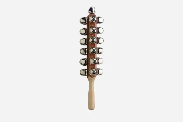 MAIN Sledebel 25 bellen houten grip kerst percussie