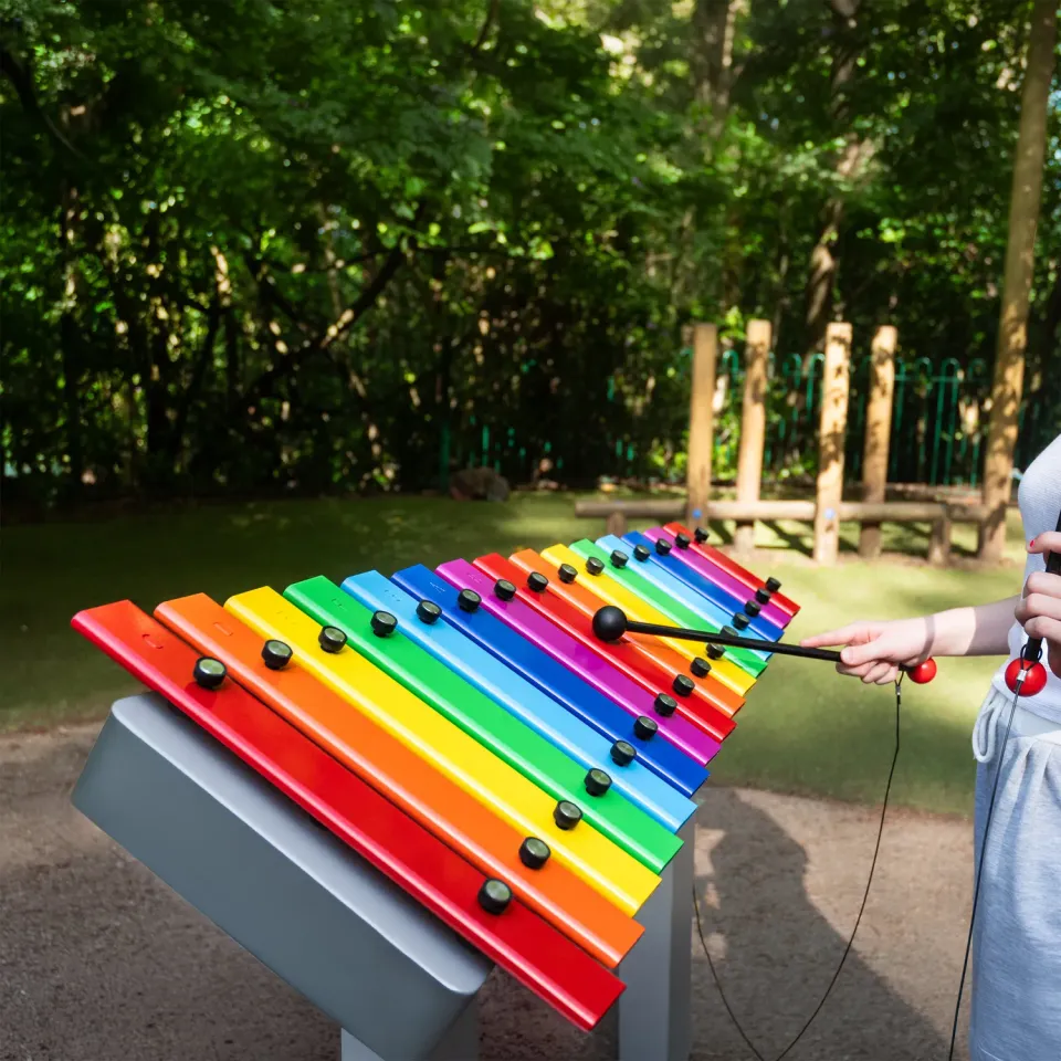 Percussion Plus xylofoon buiten 15 tonen regenboog