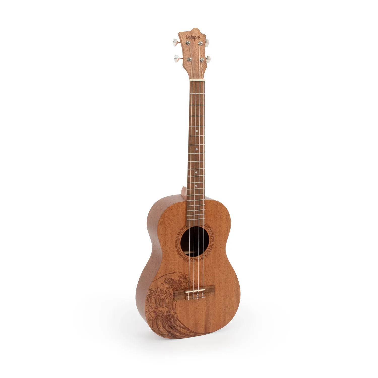 Octopus Rosette bariton ukelele Wave motief met tas