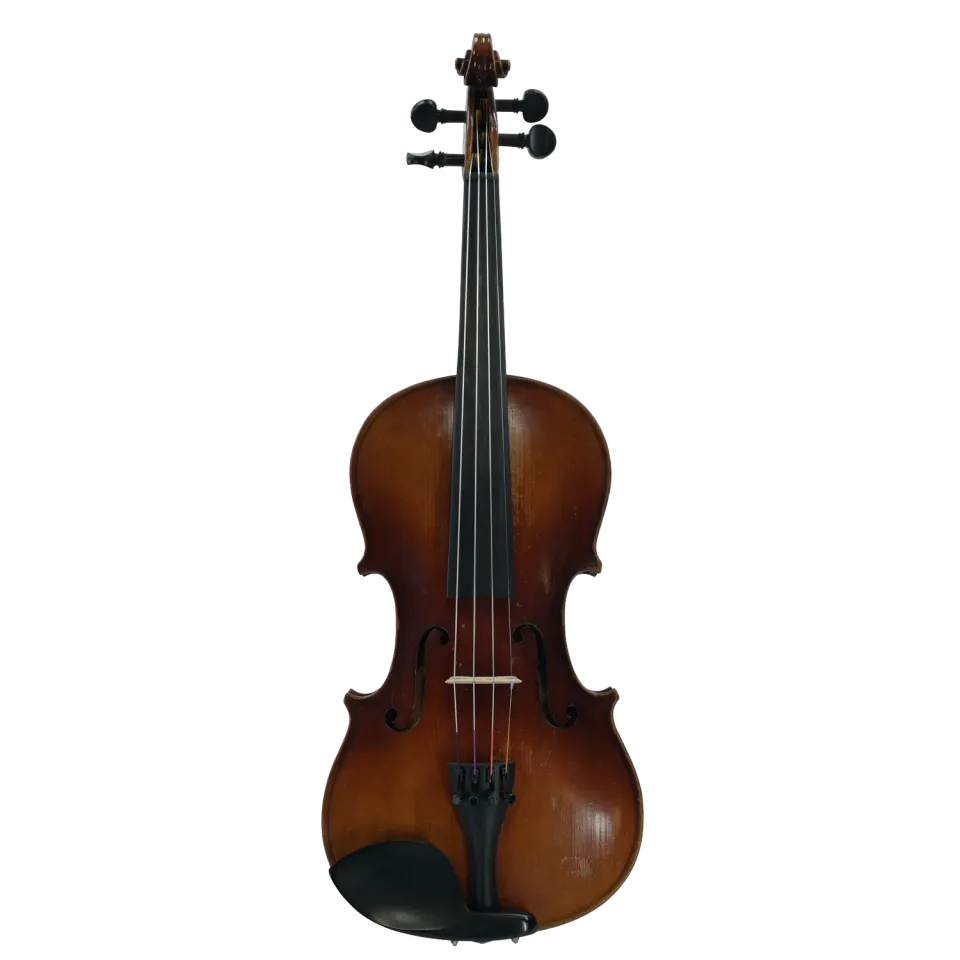 Maestro Duits viool 4/4 getekende vlamming pre-owned