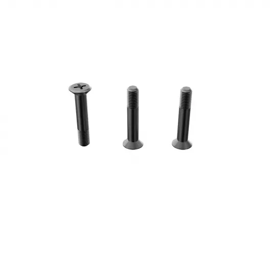 Yonberg mondharmonica schroeven zwart 3 stuks rvs