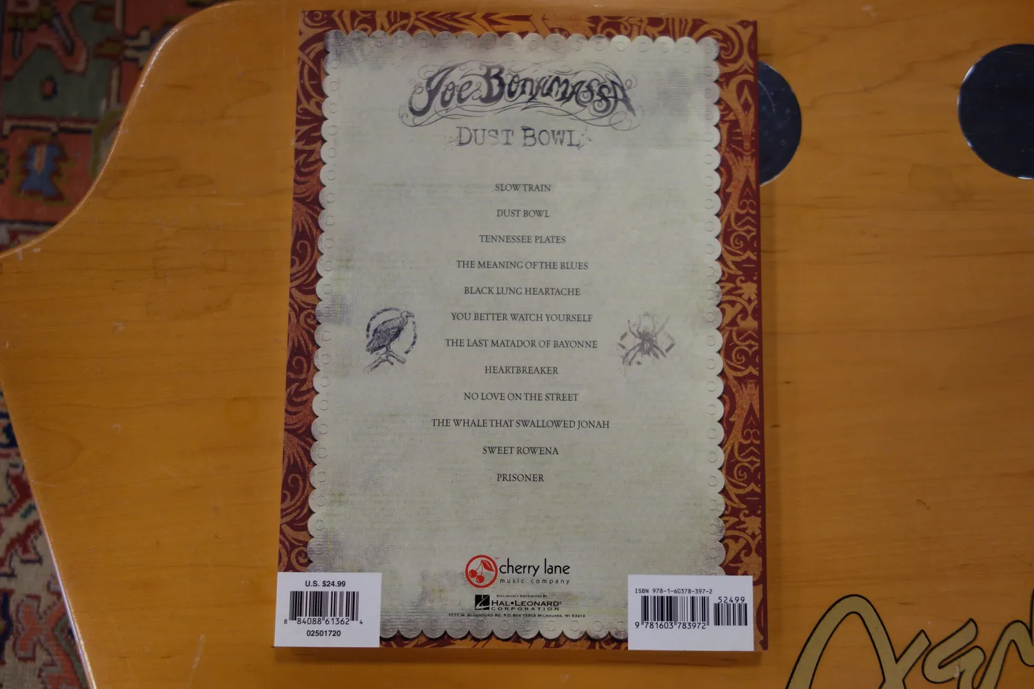 Hal Leonard Joe Bonamassa Dust Bowl songbook gitaar zang