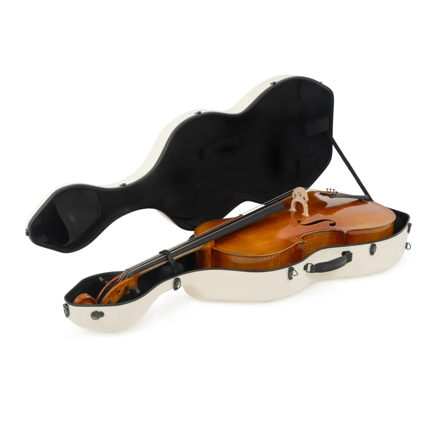Chamberlain Music Polycarbonate 4/4 Cellokoffer Ivoor Hardcase