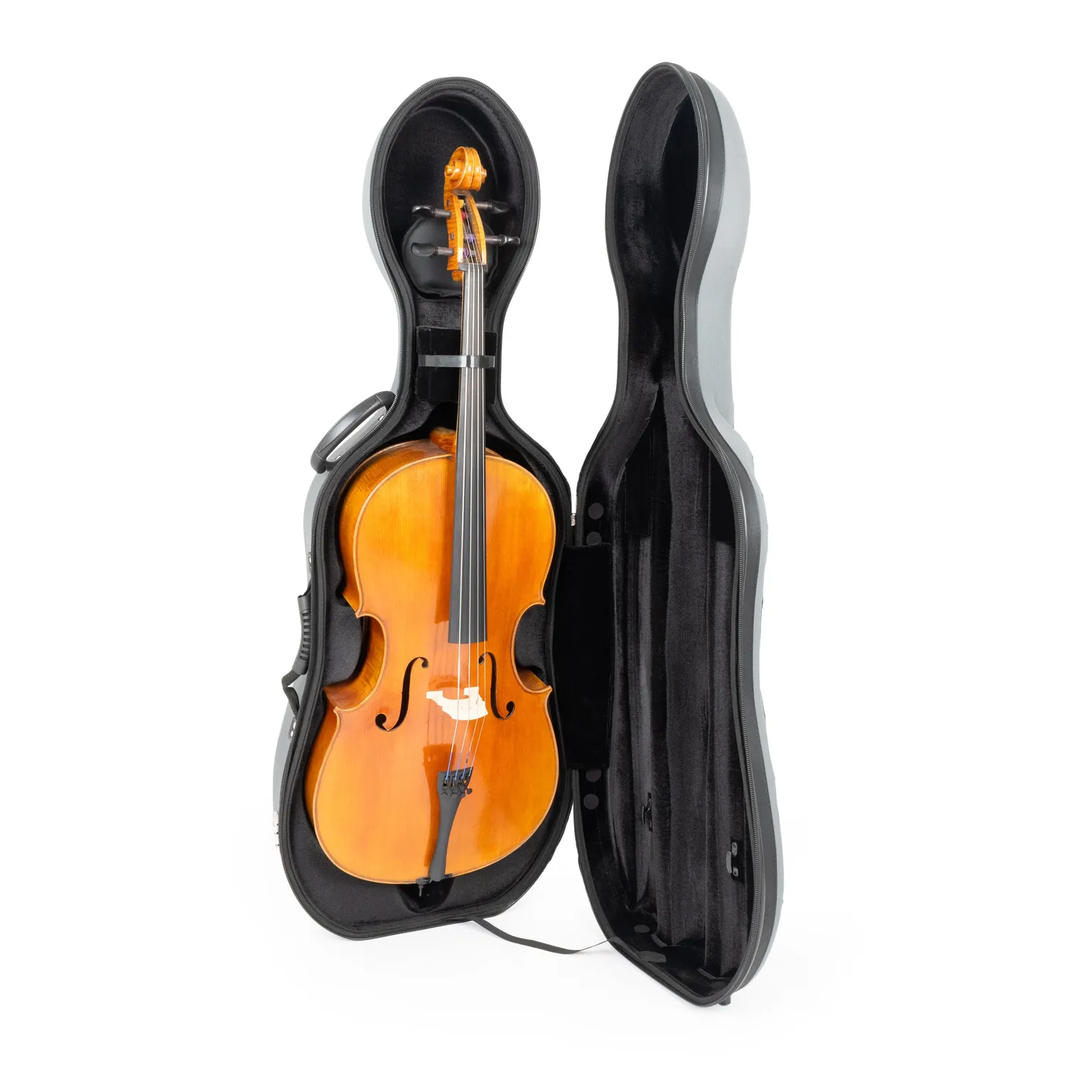Sonix 45VC cellokoffer 4/4 grijs EVA met wielen