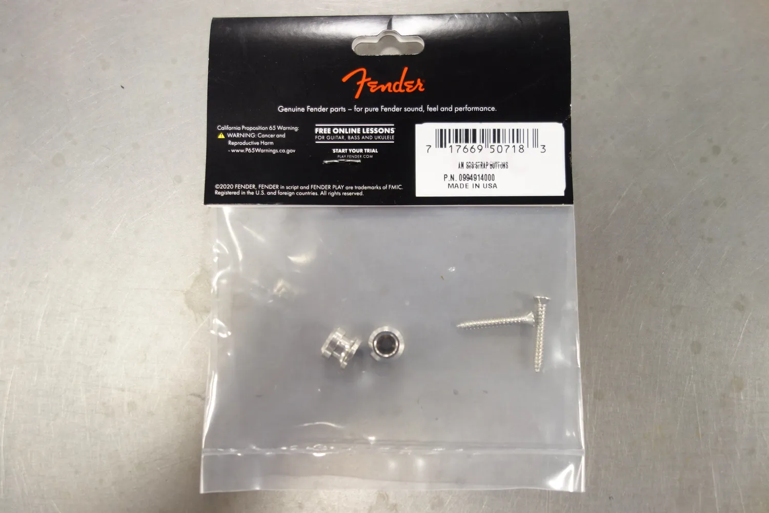Fender American Series strapbuttons chroom vergrendelbaar 2 stuks