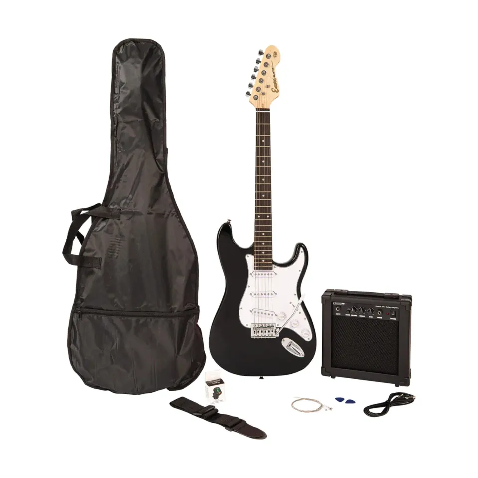 Encore Blaster E60 elektrische gitaarset zwart