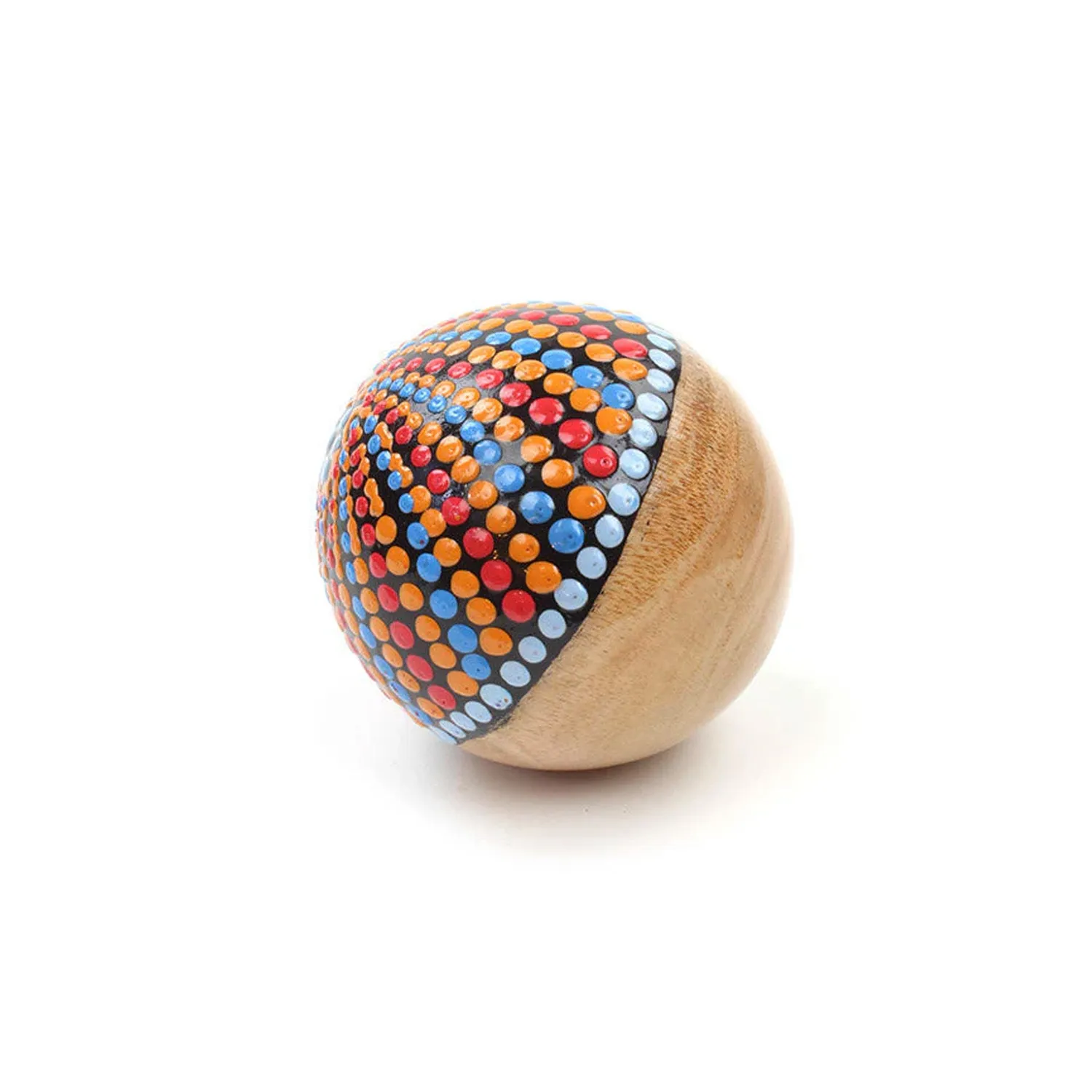 Percussion Plus Honestly Made shaker houten bal handbeschilderd