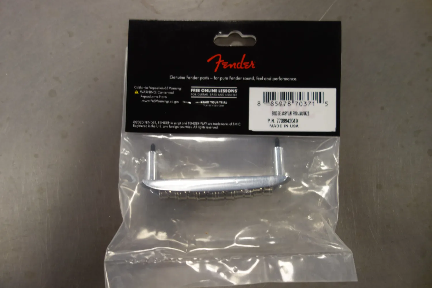 Fender American Pro Jaguar Jazzmaster brug 9.5 inch messing