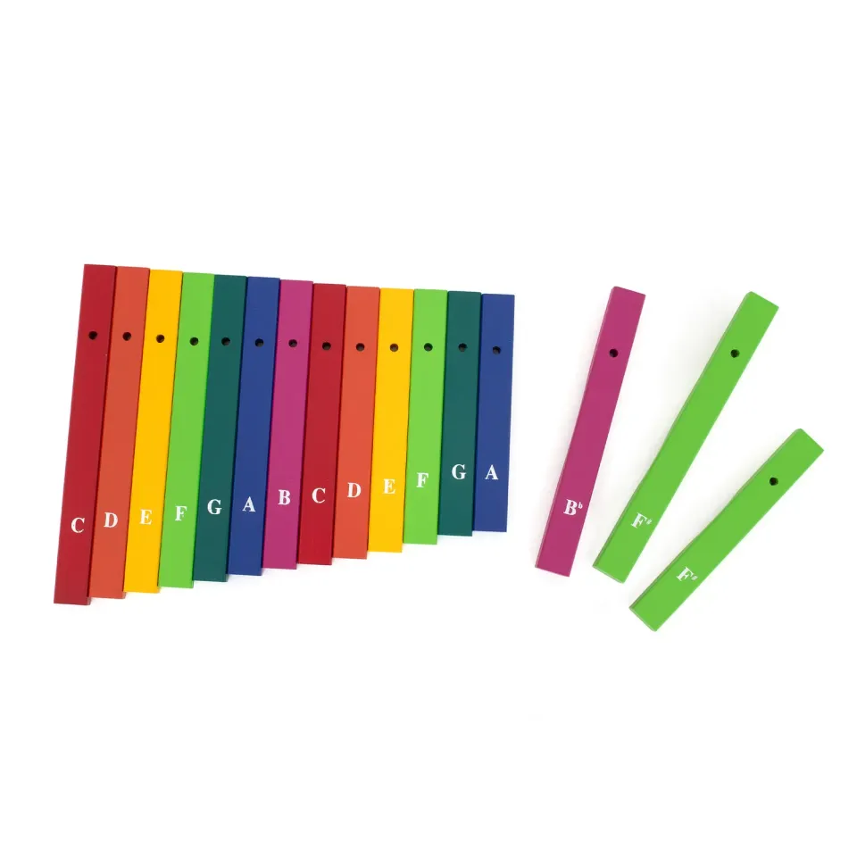 Percussion Plus notebars reserve set 16 stuks padauk gekleurd