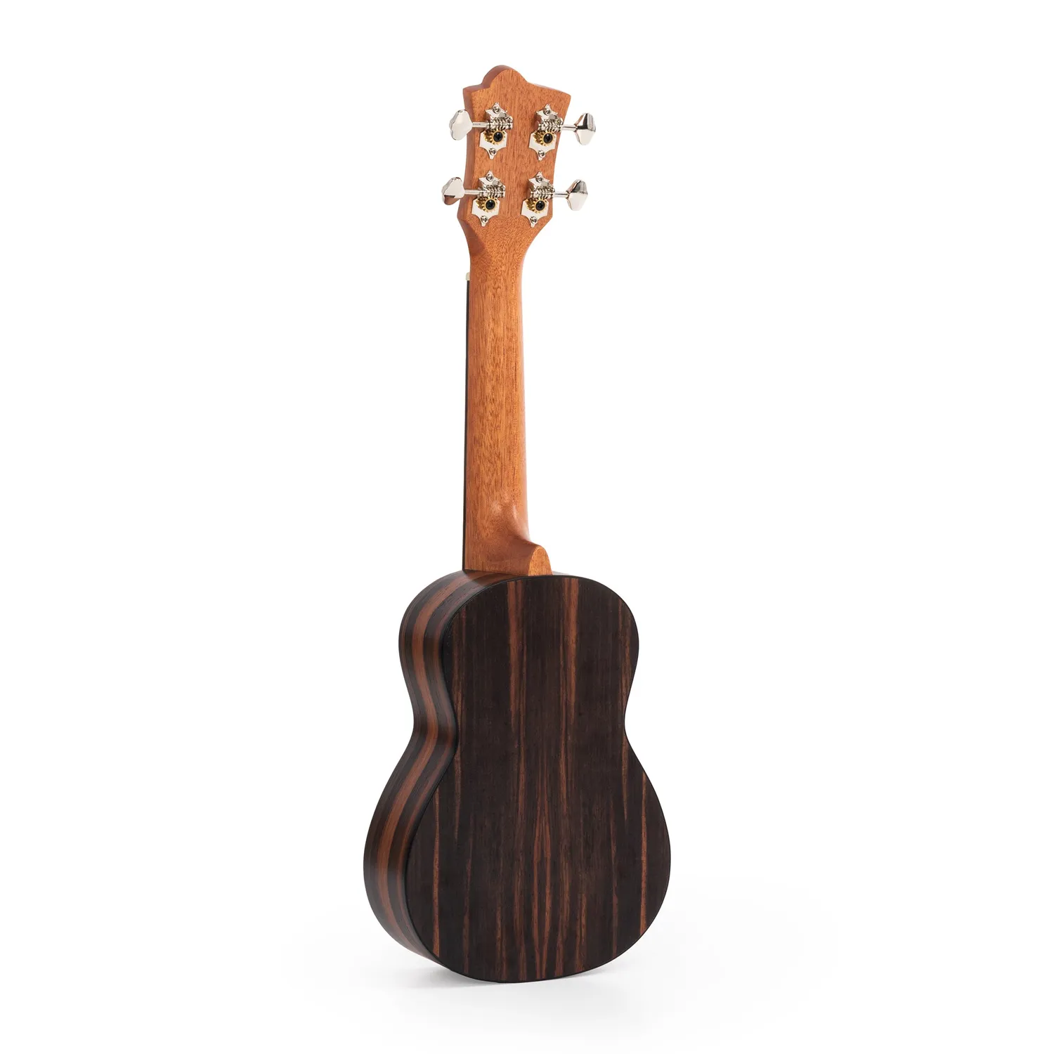 Octopus Ebony sopraan ukelele open pore ebony look
