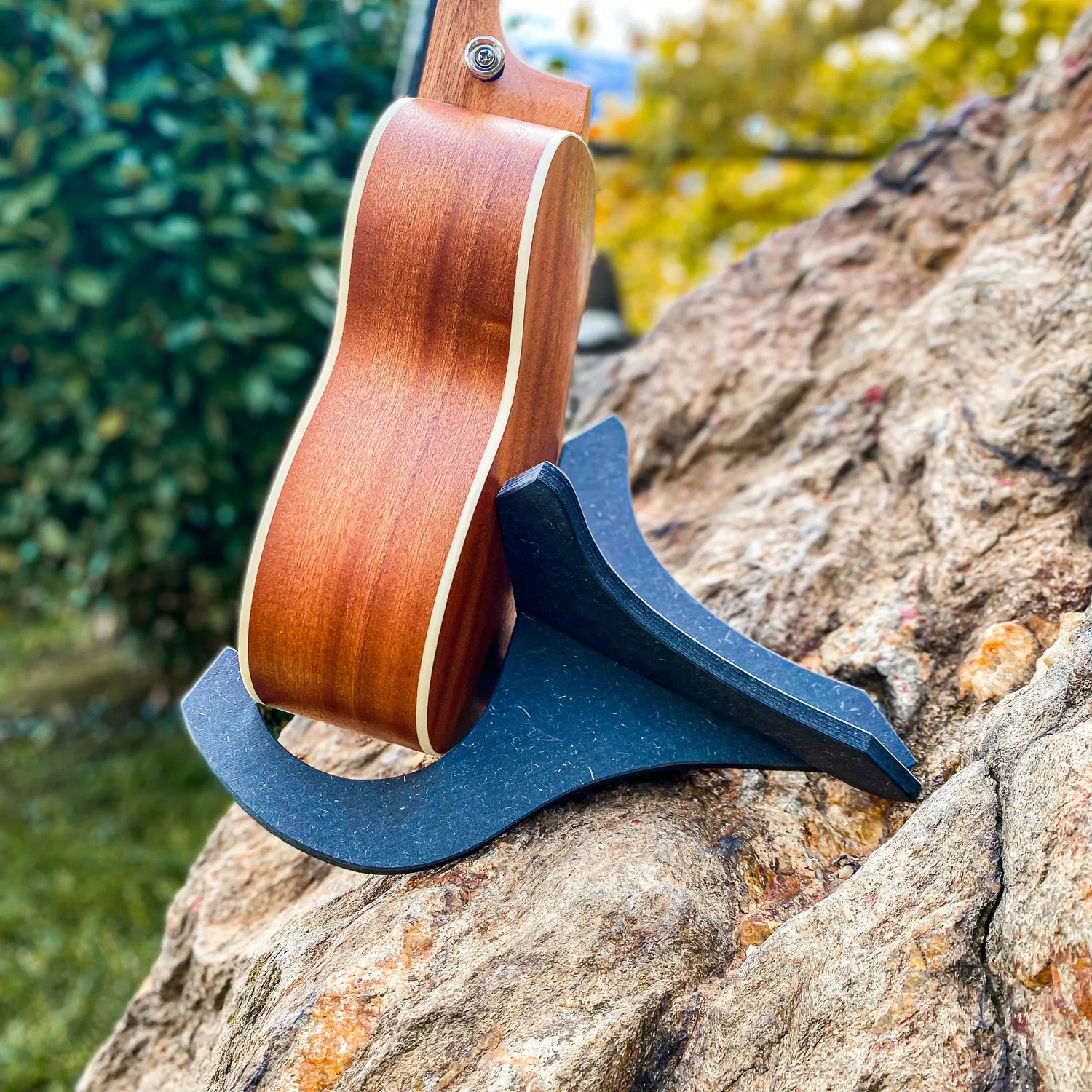 Plaschke Pocket-Stand ukulele standaard hout zwart universeel