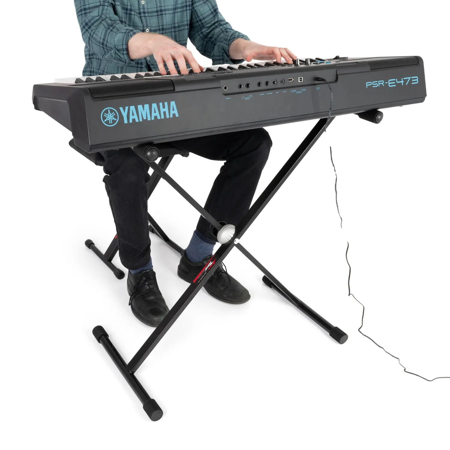 Apextone X keyboardstandaard enkelverstevigd verstelbaar