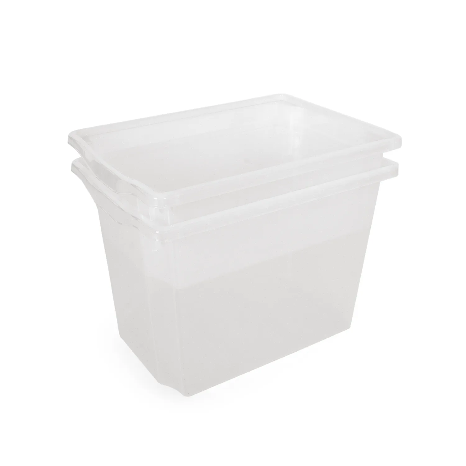 Monarch Double opbergbak transparant 20 liter extra sterk