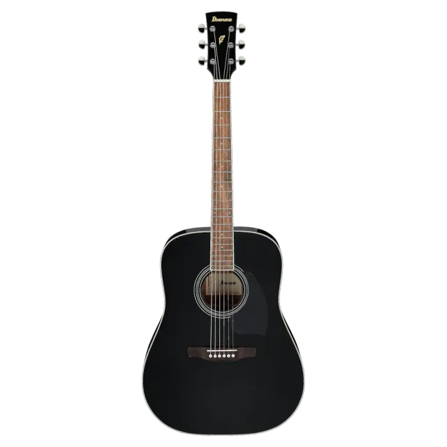 Ibanez PF15-BK akoestische gitaar zwart dreadnought