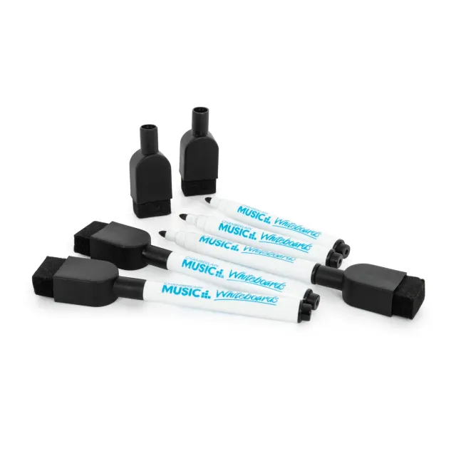 Chamberlain Music whiteboardstift zwart fine tip 5-pack