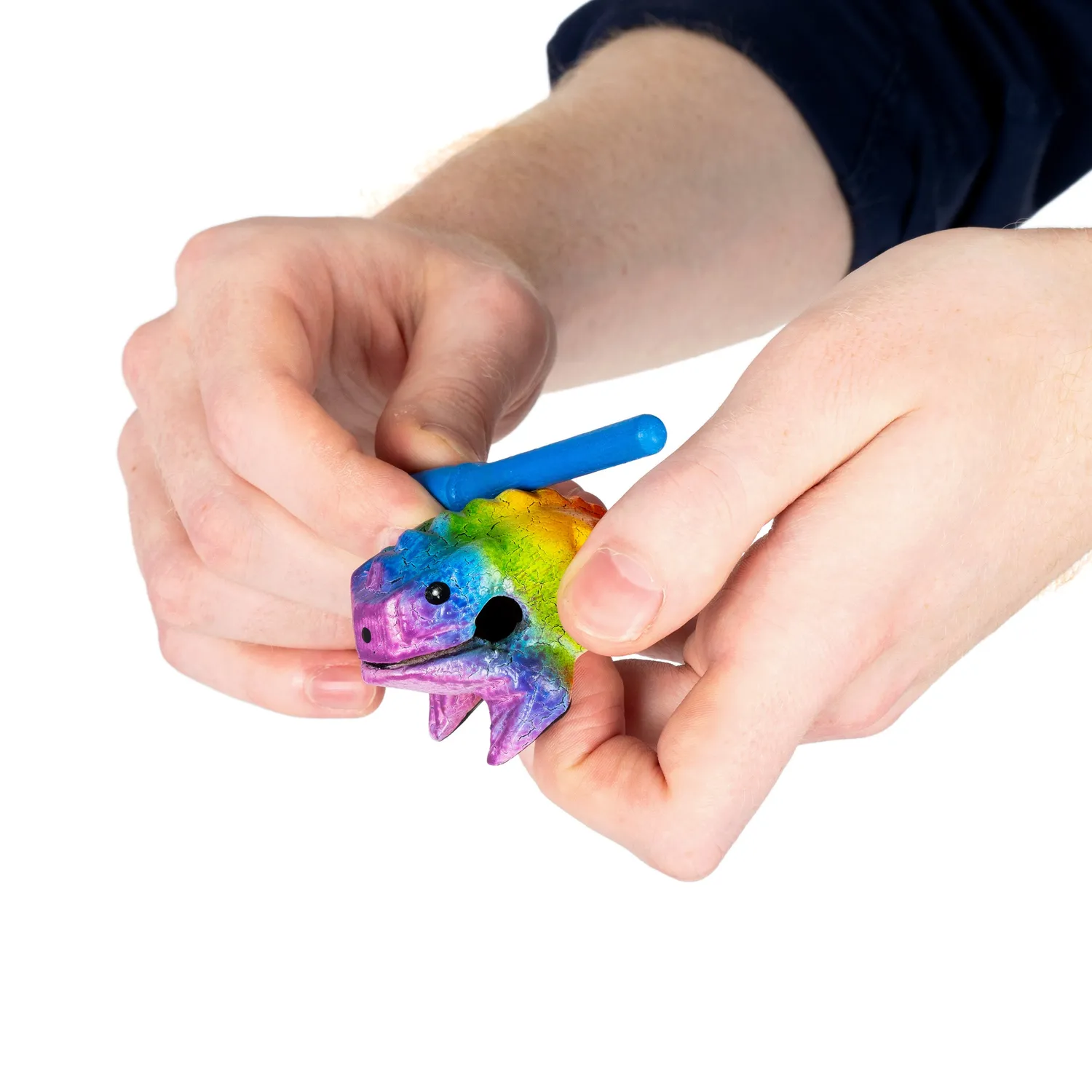 Percussion Plus Honestly Made kikker guiro mini regenboog